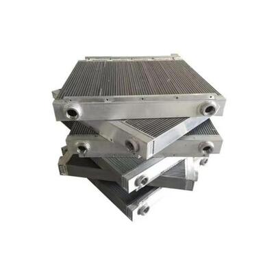 Large Caliber Double Straight Header All Aluminum Diesel Engine Heat Exchanger Plate Fin
