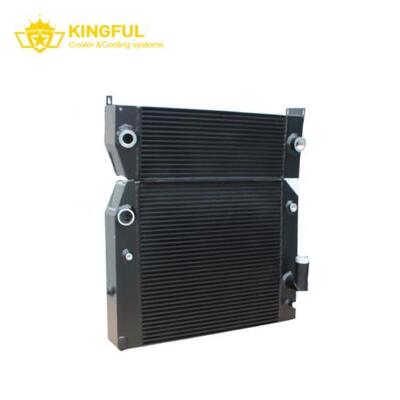 Black Sprayed Split Double Circuit Multi Port Horizontal Fin Combined Cooling Radiator