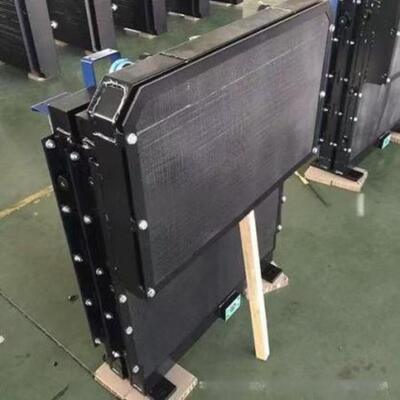 Split Double Layer Bolt Fastened Black Coated Horizontal Fin Integrated Heat Exchanger