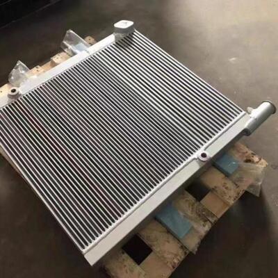Asymmetric Multi Port Single Side Horizontal Outlet Vertical Fin Bare Aluminum Heat Exchanger
