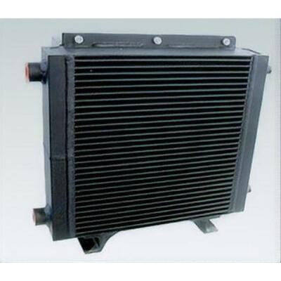 Upper Bolted Frame Dual Left Vertical Port Black Coated Air Compressor Heat Exchanger