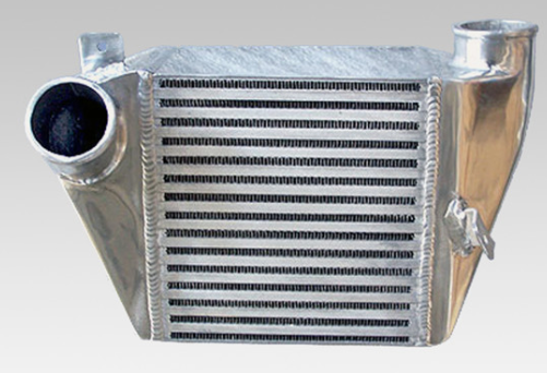 Elbow Header Horizontal Fin Aluminum Side Mount Intercooler For OEM Turbo Passenger Cars
