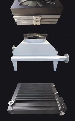 Four Side Multi Point Mount Vertical Fin Composite Aluminum Construction Machinery Cooler