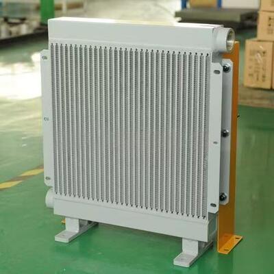 Top Square Flange Single Port Long Strip Vertical Fin Bare Aluminum Condenser Radiator